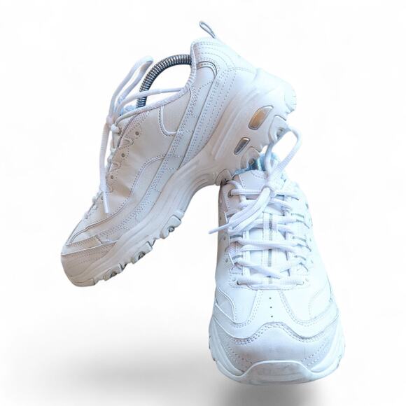 Skechers D'Lites Fresh Start Wide Fit 9.5 Women's Memory Foam Walking Shoes - Picture 3 of 8